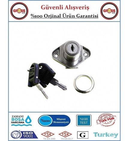 Çekmece & Dolap Kilidi - Oval